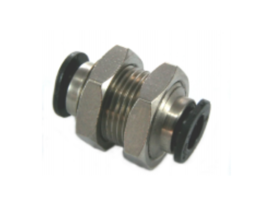 Composite Compact Equal Union Bulkhead Push-In Fitting