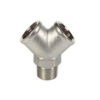 nickel plated female male tee pipe fitting