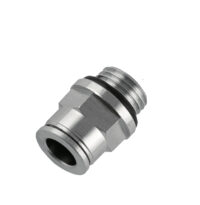 nickel plated male straight G thread push in fitting