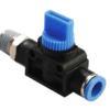 shut off valve straight male tube air in functional fitting