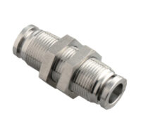 stainless steel union bulkhead push in fitting